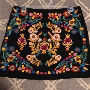 Women’s embroidered boutique skirt